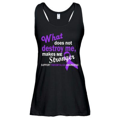 Fibromyalgia Make Me Stronger Ladies Essential Flowy Tank