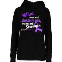 Fibromyalgia Make Me Stronger Womens Funnel Neck Pullover Hood