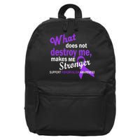 Fibromyalgia Make Me Stronger 16 in Basic Backpack