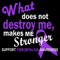 Fibromyalgia Make Me Stronger 16 in Basic Backpack