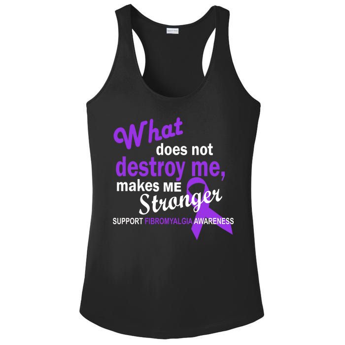 Fibromyalgia Make Me Stronger Ladies PosiCharge Competitor Racerback Tank