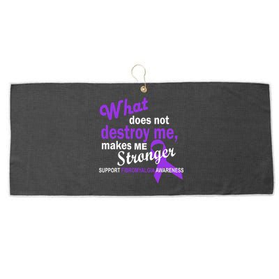 Fibromyalgia Make Me Stronger Large Microfiber Waffle Golf Towel