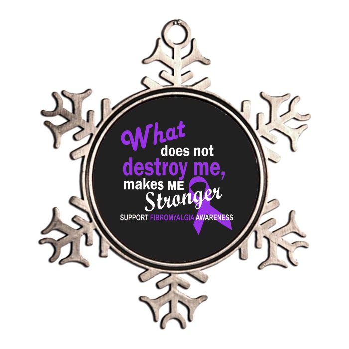 Fibromyalgia Make Me Stronger Metallic Star Ornament