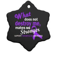 Fibromyalgia Make Me Stronger Ceramic Star Ornament