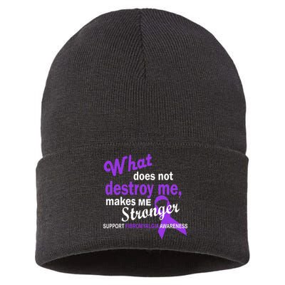 Fibromyalgia Make Me Stronger Sustainable Knit Beanie