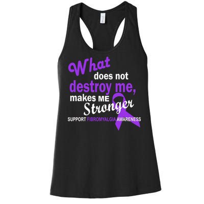 Fibromyalgia Make Me Stronger Women's Racerback Tank