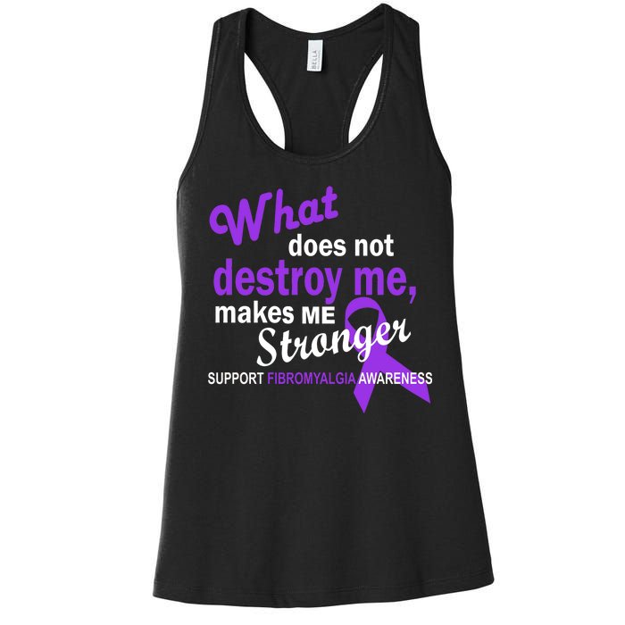 Fibromyalgia Make Me Stronger Women's Racerback Tank