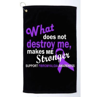 Fibromyalgia Make Me Stronger Platinum Collection Golf Towel