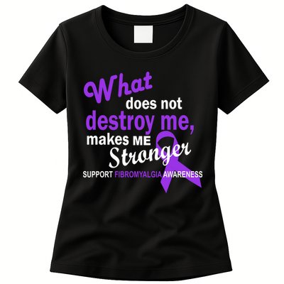 Fibromyalgia Make Me Stronger Womens T-Shirt