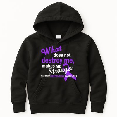 Fibromyalgia Make Me Stronger Kids Hoodie