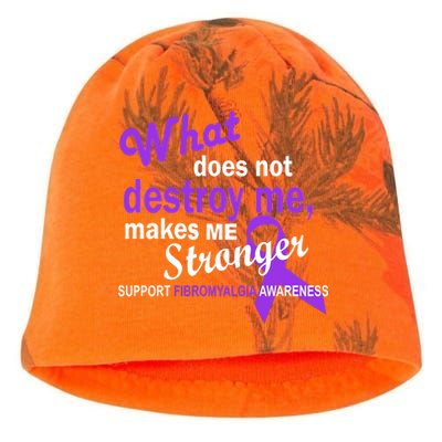 Fibromyalgia Make Me Stronger Kati - Camo Knit Beanie