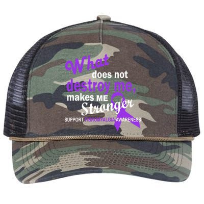 Fibromyalgia Make Me Stronger Retro Rope Trucker Hat Cap