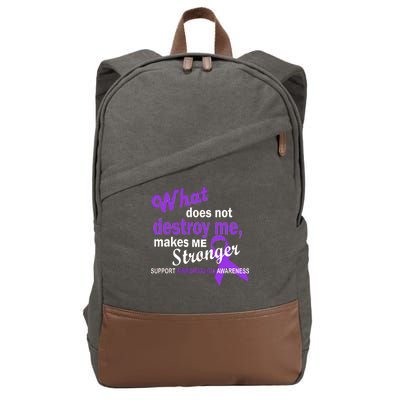 Fibromyalgia Make Me Stronger Cotton Canvas Backpack