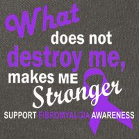 Fibromyalgia Make Me Stronger Cotton Canvas Backpack