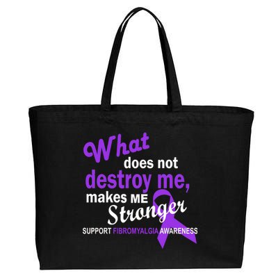 Fibromyalgia Make Me Stronger Cotton Canvas Jumbo Tote