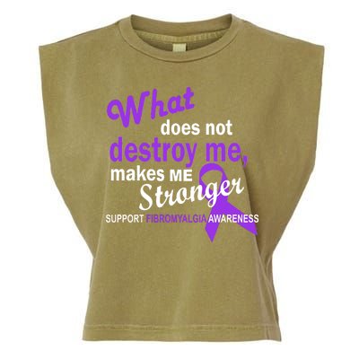 Fibromyalgia Make Me Stronger Garment-Dyed Women's Muscle Tee