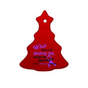 Fibromyalgia Make Me Stronger Ceramic Tree Ornament