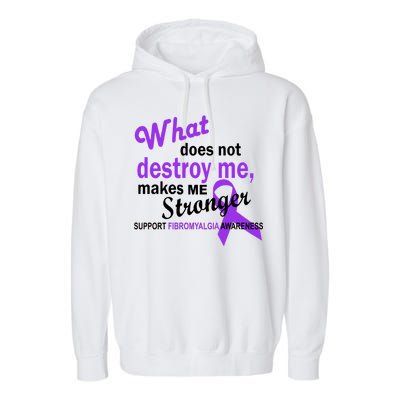 Fibromyalgia Make Me Stronger Garment-Dyed Fleece Hoodie