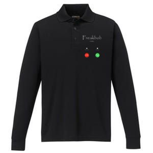 Freakbob Is Calling Freakabob Is Calling Performance Long Sleeve Polo