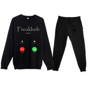 Freakbob Is Calling Freakabob Is Calling Premium Crewneck Sweatsuit Set