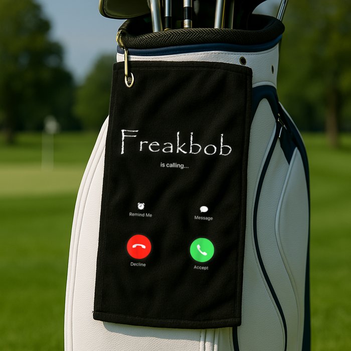 Freakbob Is Calling Freakabob Is Calling Golf Towel