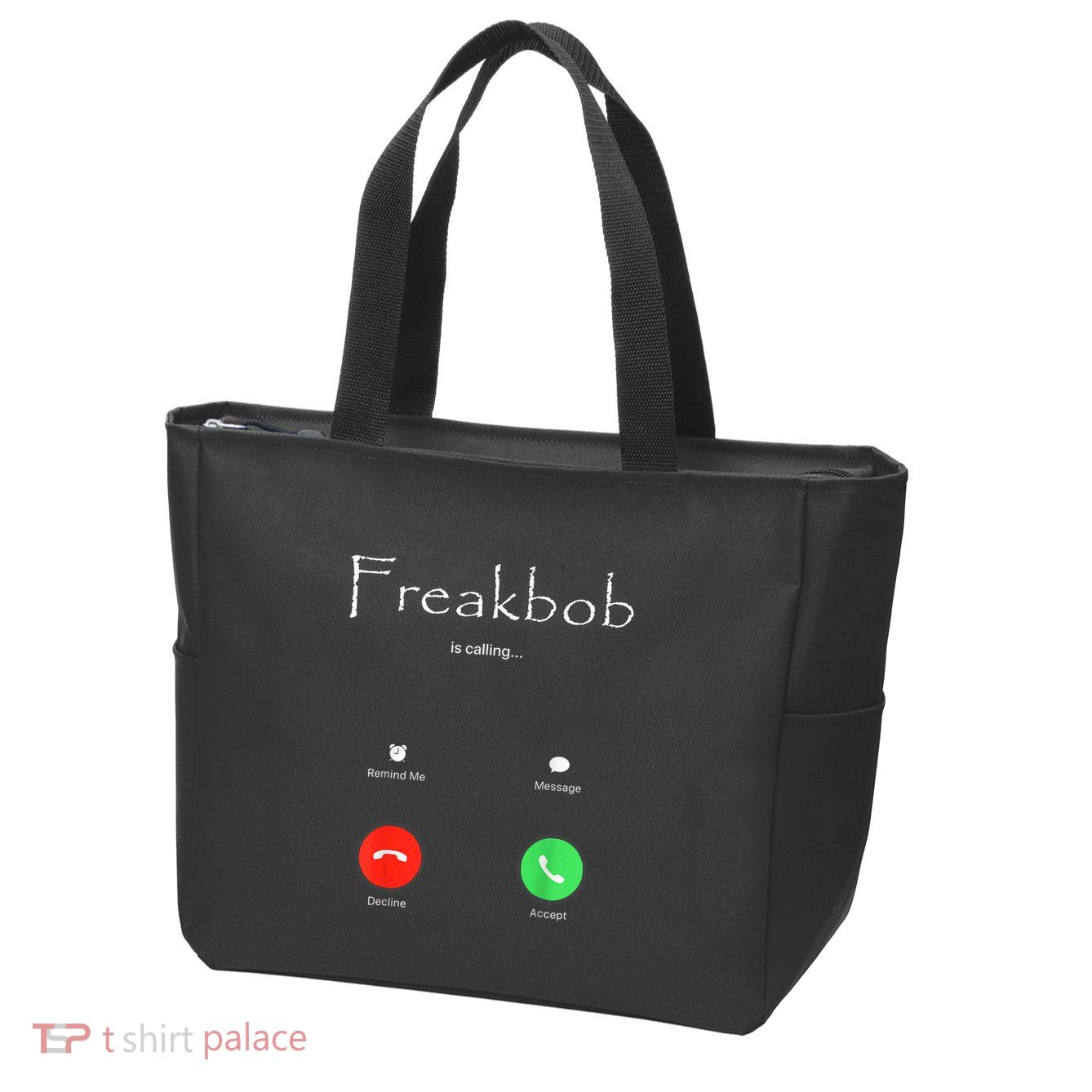 Freakbob Is Calling Freakabob Is Calling Zip Tote Bag