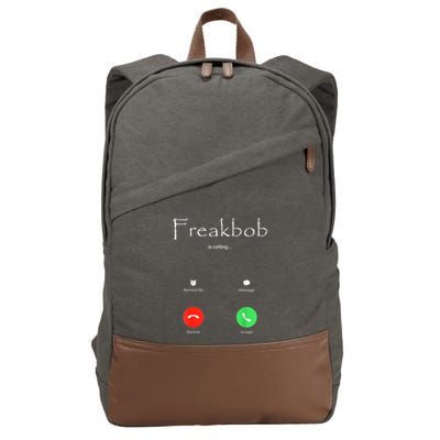 Freakbob Is Calling Freakabob Is Calling Cotton Canvas Backpack
