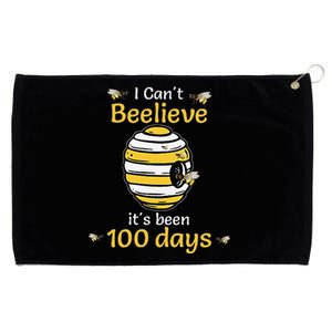 Funny I CanT Believe Its Been 100 Days Bee 100th Day School Grommeted Golf Towel