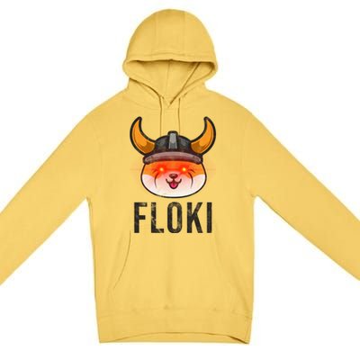 Floki Inu Cryptocurrency Lover Vintage Premium Pullover Hoodie