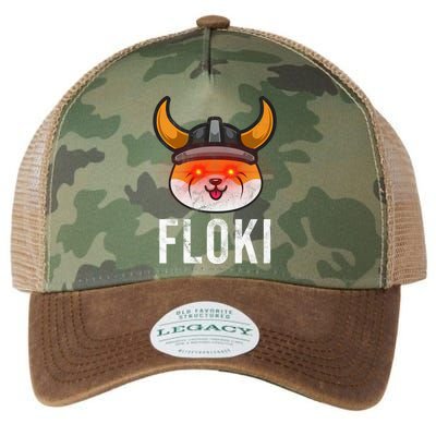 Floki Inu Cryptocurrency Lover Vintage Legacy Tie Dye Trucker Hat