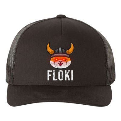Floki Inu Cryptocurrency Lover Vintage Yupoong Adult 5-Panel Trucker Hat
