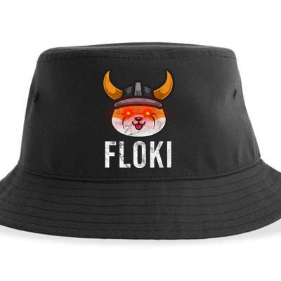 Floki Inu Cryptocurrency Lover Vintage Sustainable Bucket Hat