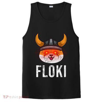 Floki Inu Cryptocurrency Lover Vintage PosiCharge Competitor Tank