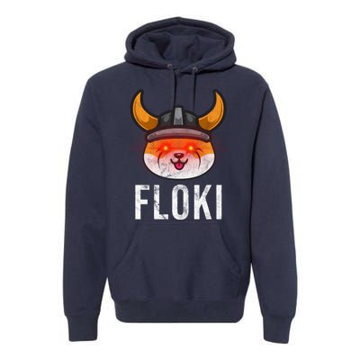 Floki Inu Cryptocurrency Lover Vintage Premium Hoodie