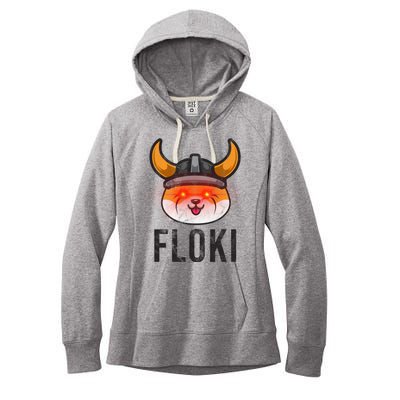 Floki Inu Cryptocurrency Lover Vintage Women's Fleece Hoodie