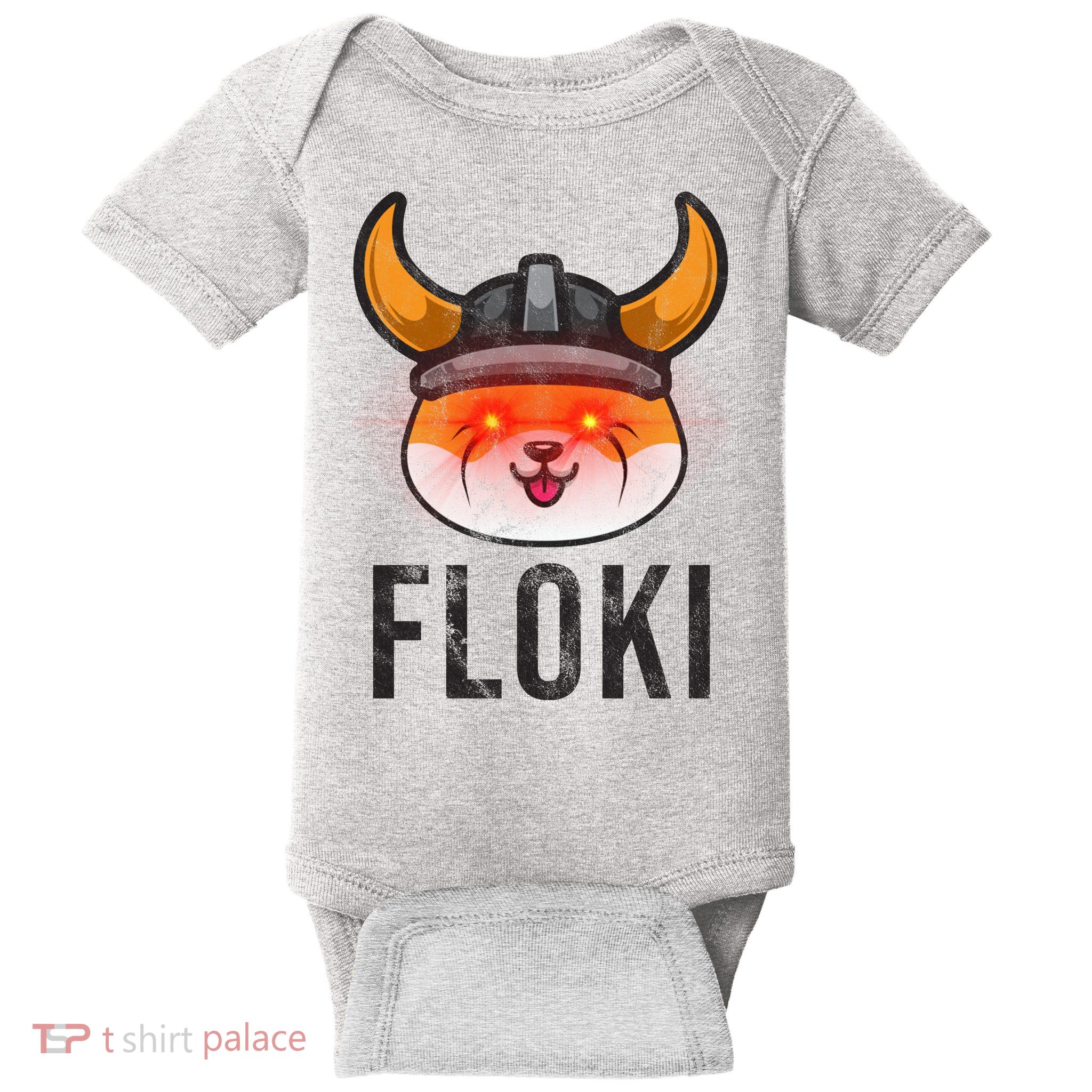 Floki Inu Cryptocurrency Lover Vintage Baby Bodysuit