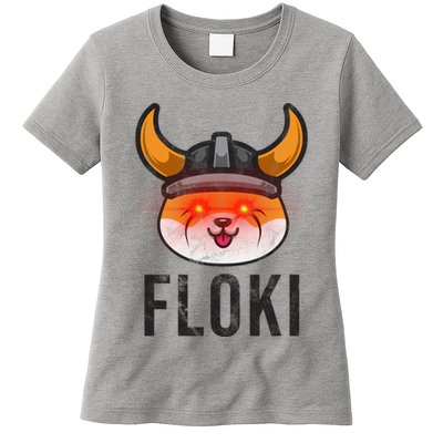Floki Inu Cryptocurrency Lover Vintage Womens T-Shirt