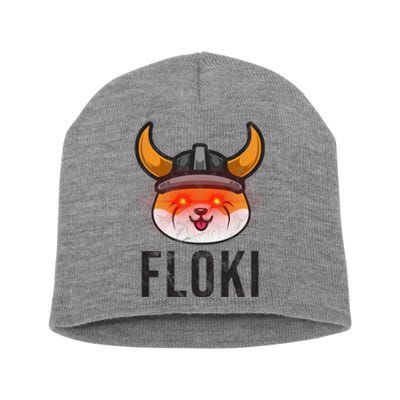 Floki Inu Cryptocurrency Lover Vintage Short Acrylic Beanie