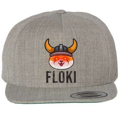 Floki Inu Cryptocurrency Lover Vintage Wool Snapback Cap