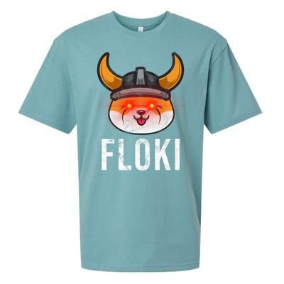 Floki Inu Cryptocurrency Lover Vintage Sueded Cloud Jersey T-Shirt