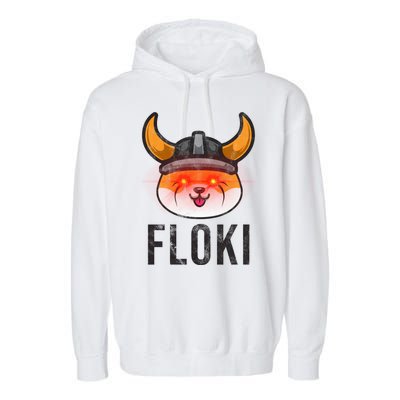 Floki Inu Cryptocurrency Lover Vintage Garment-Dyed Fleece Hoodie