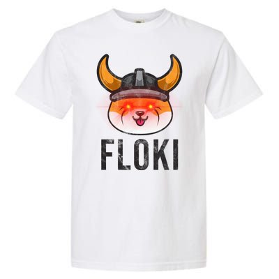 Floki Inu Cryptocurrency Lover Vintage Garment-Dyed Heavyweight T-Shirt