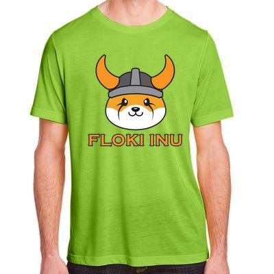 Floki Inu Crypto Currency Vikings Crypto Meme Adult ChromaSoft Performance T-Shirt