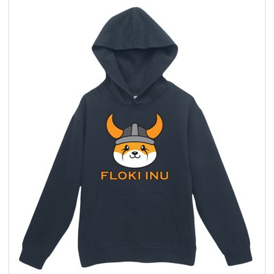 Floki Inu Crypto Currency Vikings Crypto Meme Urban Pullover Hoodie