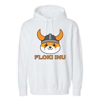 Floki Inu Crypto Currency Vikings Crypto Meme Garment-Dyed Fleece Hoodie