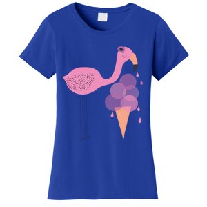 Flamingo Ice Cream Summer Vacay Party Beach Vibes Gift Women's T-Shirt