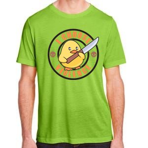 Funny I Choose Violence Baby Chick With Knife Adult ChromaSoft Performance T-Shirt