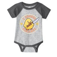 Funny I Choose Violence Baby Chick With Knife Infant Baby Jersey Bodysuit