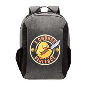 Funny I Choose Violence Baby Chick With Knife Vector Backpack