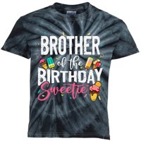 Funny Ice Cream Theme Party Brother Of The Birthday Sweetie Kids Tie-Dye T-Shirt